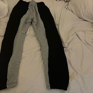 grey and black adika sweat pants